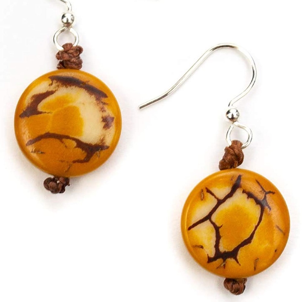 Tagua Organic Jewelry- Mundo Earrings